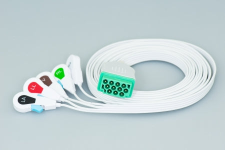Sage Services Group Lead Set 3.3 Meter, 5-Leads, Disposable For Vital Signs Monitor - A02-05-DS