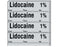 Shamrock - Drug Label Anesthesia Label Lidocaine 1% / Date _____ Time _____:_____ Int. _____ Gray 1/2 X 2 Inch - SA-3003-DTI-PK