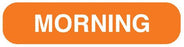 United Ad Label - Pre-Printed Label Advisory Label Orange Paper Morning White 3/8 X 1-5/8 Inch - ULRXA1221