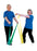 Fabrication Enterprises Thera-Band Exercise Resistance Band Set Yellow / Red / Green / Blue / Black 5 Inch X 50 Yard X-Light to X-Heavy Resistance - 10-1218