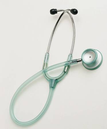 American Diagnostic Corp Adscope-Lite 609 Ultra-lite Clinician Stethoscope Black 1-Tube 22 Inch Tube Double Sided Chestpiece - 609BK