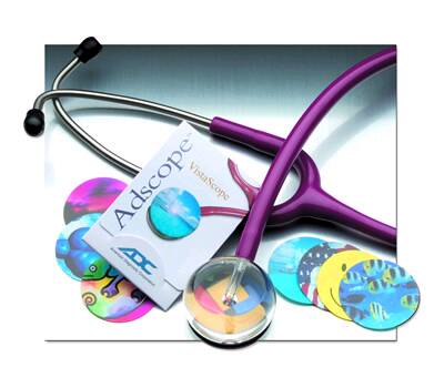 American Diagnostic Corp Vistascope Clinician Stethoscope Burgundy 1-Tube 22 Inch Tube Single Head Chestpiece - 655BD