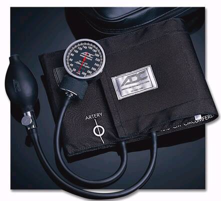 American Diagnostic Corp Diagnostix Aneroid Sphygmomanometer Pocket Style Hand Held 2-Tube Large Adult Size Arm - 720-12XBK