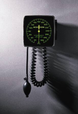 American Diagnostic Corp Diagnostix 750 Series Aneroid Sphygmomanometer Wall Mount 2-Tube Adult Size Arm - 750W-11ABK