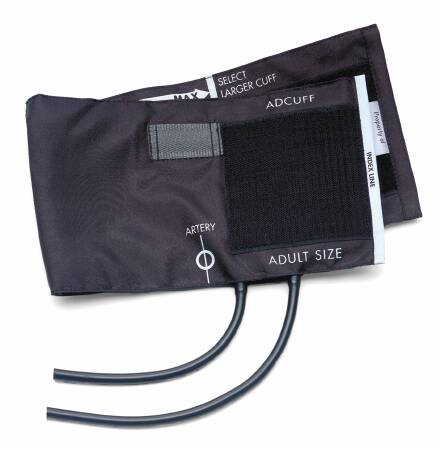 American Diagnostic Corp Adcuff Blood Pressure Cuff, 2 Tube Bladder Adult Arm Large 34 - 50 cm Nylon - 845-12XBK-2