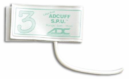 American Diagnostic Corp Adcuff Blood Pressure Cuff, 1 Tube Bladder Adult Arm Small 19 - 27 cm Nylon - 845-10SABK-1