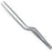 Jedmed Instrument Company Bayonet Forceps Cushing 195 mm Dissecting Back, 2 X 16 mm Tips, Bayonet Shape - 54-0500