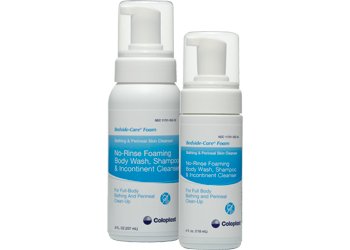 Coloplast Bedside-Care Foam Rinse-Free Shampoo and Body Wash 8.1 oz Pump Bottle Unscented - 67146