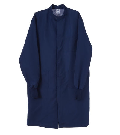 ASEP - Lab Coat Navy Blue X-Large Knee Length Reusable - Medline - 6623BNWXL