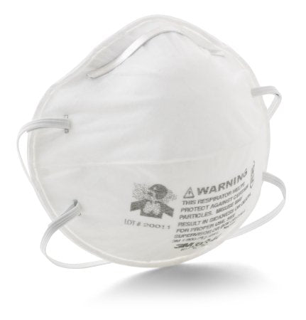 Fisher Scientific 3M Particulate Respirator Mask R95 Cup Elastic Strap One Size Fits Most White - 19002707