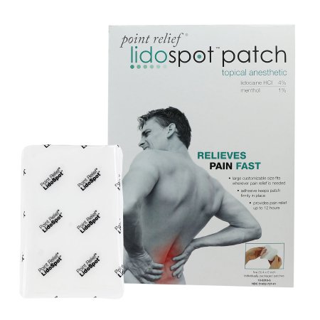 LidoSpot - Topical Pain Relief 4% - 1% Strength Lidocaine / Menthol Patch 20 per Box - 13-5310-20