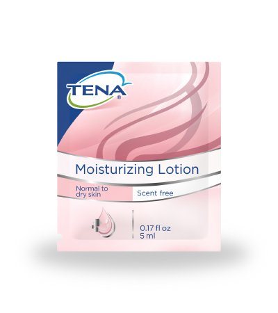 Essity HMS North America Inc Tena Hand and Body Moisturizer TENA 0.17 oz. Individual Packet Unscented Lotion - 64419