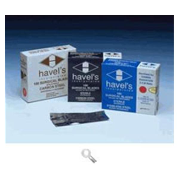 Havel's Inc Blade Surgical #15C Carbon Steel Sterile Disposable 100/Bx - SC15C
