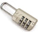 Hopkins Medical Products Mini Combination Lock Bright Nickel Steel Shackle 1/8 Inch Shackle - 533470