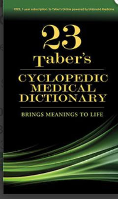 Majors Scientific Books Manual Taber's Cyclopedic Medical Dictionary Taber's - 9780803659049