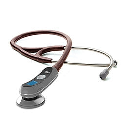 McKesson Adscope Electronic Stethoscope Burgundy 1-Tube 19 Inch Tube Single Head Chestpiece - 658BD