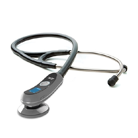 American Diagnostic Corp Adscope Electronic Stethoscope Black 2-Tube 19 Inch Tube Single Head Chestpiece - 658MCA