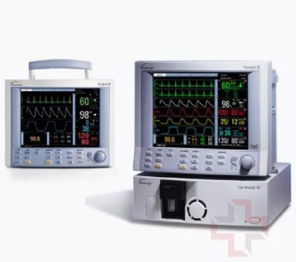 Monet Medical Datascope Passport II Patient Monitor ECG, SpO2, CO2, NIBP Lithium-ion Battery - DSPP202SPO2ECGBP-R-1