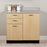 Quick Care - Base Cabinet Floor Standing Laminate 2 Drawers 2 Shelves - 8036-OAB-1GR-2GR-5B