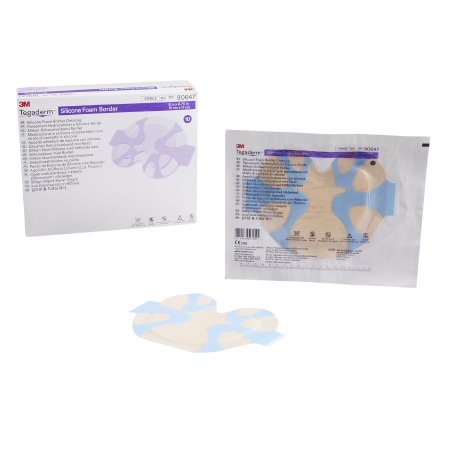 3M Tegaderm - Silicone Foam Dressing 6 X 6-3/4 Inch Small Sacral Silicone Adhesive with Border Sterile - 90647