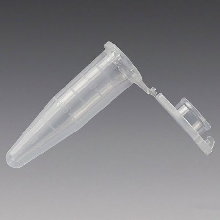 Globe Scientific - Microcentrifuge Tube Round Bottom Plain 2 mL Without Color Coding Snap Cap Polypropylene Tube - 111562LK