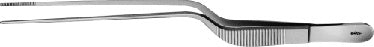 Aesculap Dissecting Forceps Jansen 160 mm Serrated Jaws, Bayonet Shaped - BD880R