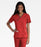 Landau Uniforms Urbane Performance Scrub Shirt X-Large True Red / Black 2 Pockets Short Sleeves Female - 9534TRBKPXL