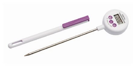 SP Scienceware - Digital Water-Resistant Thermometer Fahrenheit / Celsius -58° to 392°F (-50° to 200°C) Stainless Steel Probe Battery Operated - 13201774