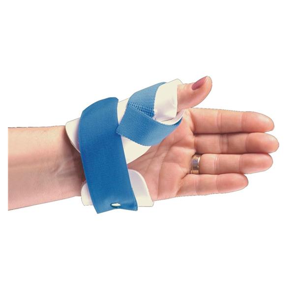 Alimed Splint Freedom Thumbkeeper Adult Hand Fm/Thrmplstc White/Blue Size Large Left Ea - 5107