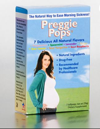 Three Lollies LLC Preggie Pops Nausea Relief Syrup 7 per Box - 69534261297