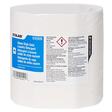 Ecolab Home-Style - Laundry Detergent 3 lbs. Dispenser Refill Pack Solid Scented - 6101659