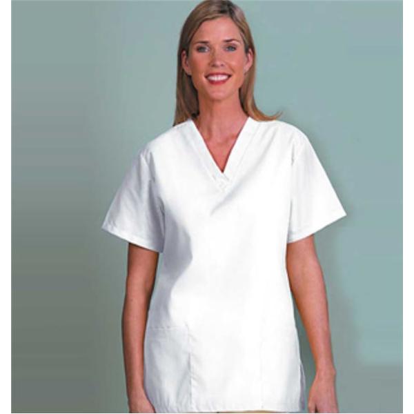 Fashion Seal Shirt Scrub Fashion Poplin Womens Large White Ea - 7343-L