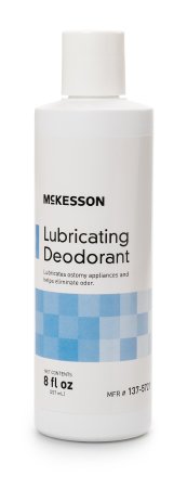 McKesson McKesson Lubricating Ostomy Appliance Deodorant Lubricating, 8 oz., Squeeze Bottle, Unscented - 137-5721