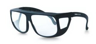 Vision Scientific - Laser Protection Glasses Fit Over Green Tint Polycarbonate Lens Black Frame Over Ear One Size Fits Most - VSL016-YG3