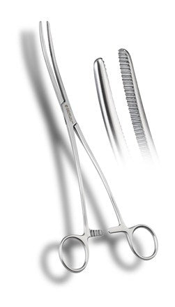 Euro-Med - Uterine Forceps Bozeman 10-1/4 Inch Length Double Curved - 392-660