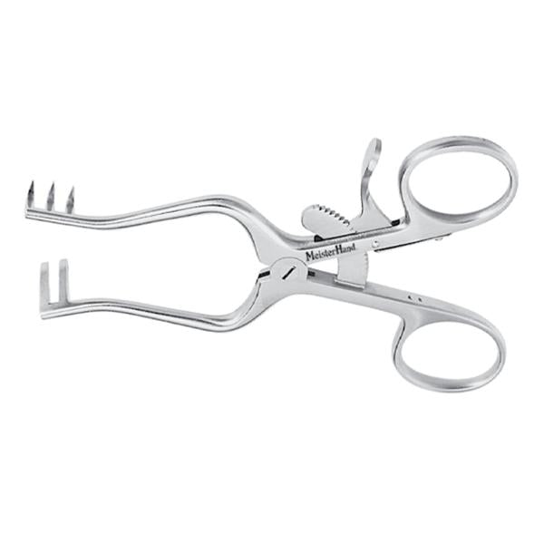 Miltex-Integra Retractor Weitlaner Meister-Hand 5-1/2" Blunt 3X4 Teeth Stainless Steel Ea - MH11-610