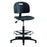 Task Series - Lab Stool Adjustable Contoured, Backrest Pneumatic Height Adjustment Dual Wheel Casters Black - PT-2-EAA