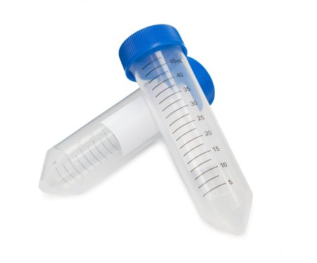 McKesson McKesson Centrifuge Tube Conical Bottom Plain 30 X 115 mm 50 mL Blue Screw Cap Polypropylene Tube - 177-6288