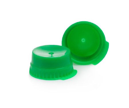 McKesson - Tube Closure Polyethylene Snap Cap Green 16 mm For Use with 16 mm Blood Drawing Tubes, Glass Test Tubes, Plastic Culture Tubes NonSterile - 177-113148G