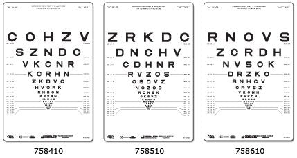 GOOD-LITE - Eye Chart Good-Lite 26 Inch Measurement Acuity Test - 758410