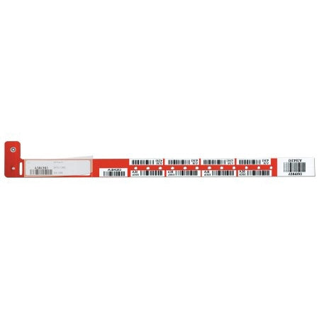 Precision Dynamics Securline Identification Band Blood WristBand Permanent Snap Blood Transfusion - 2431-18-PDB