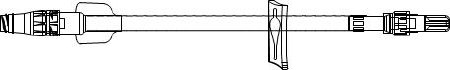 ICU Medical - IV Extension Set 7 Inch Tubing 0.45 mL Priming Volume - MC33122