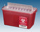 Plasti-Products CONTAINER, BIOHAZ SHARPS NDL/SYR HORIZONTAL RED 5QT (25/CS) - 145004