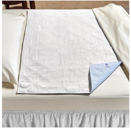 Salk Inc CareFor Economy Underpad with Tuckable Flaps 32 X 36 Inch Reusable Polyester / Rayon Heavy Absorbency - 1977