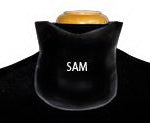 Bar-Ray - Thyroid Collar Black / White X-Large - 66821-200