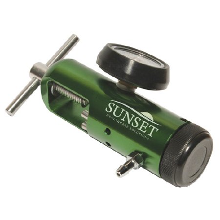 Sunset - Oxygen Regulator Click Style 0 - 4 LPM Barb Outlet CGA-870 - RES046