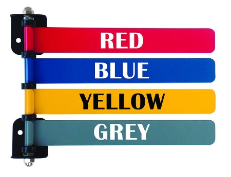 Omnimed Exam Room Signal Flag Wall Mount 4-Flag 4 and 6 Inch - 291714