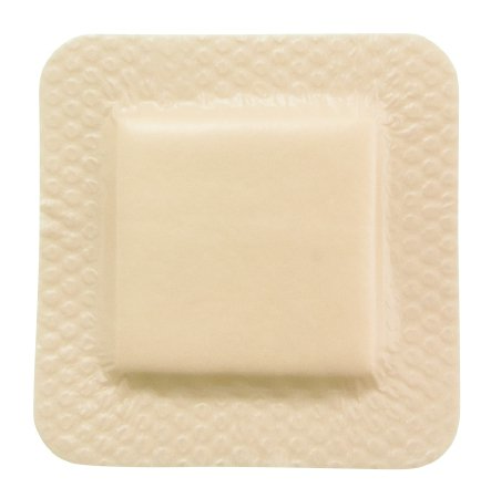 McKesson McKesson Lite Thin Silicone Foam Dressing 3 X 3 Inch Square Silicone Gel Adhesive with Border Sterile - 4872