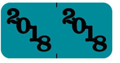 Wilmer Wilmer Pre-Printed Label Chart Tab 18 18 Aqua 3/4 X 1-1/2 Inch - W-41218-HAQ