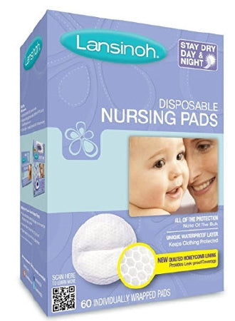 Emerson Healthcare Lansinoh Nursing Pad One Size Fits Most Cotton Disposable - 20236